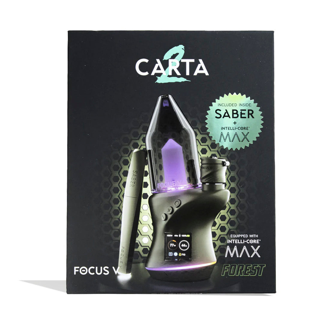 Focus V Carta 2 Deluxe in Forest | Smart Electric Dab Rig with Saber Tool