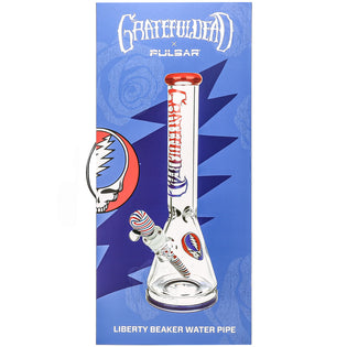 Grateful Dead x Pulsar 7mm Liberty Beaker Bong