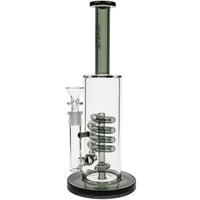 GRAV® Coil Shower head Percolator Bong in Smoke