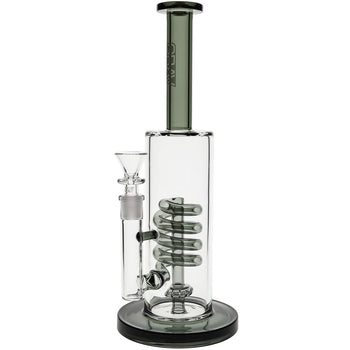 GRAV® Coil Shower head Percolator Bong in Smoke