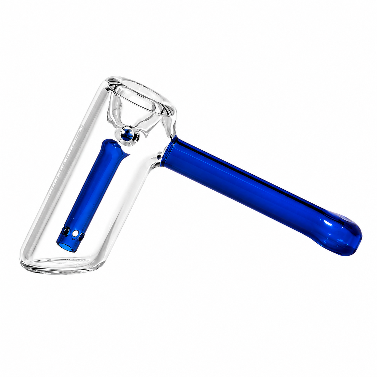 GRAV Mini Hammer Bubbler Pipe in Blue