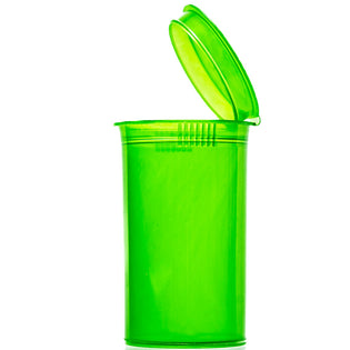 Green Squeeze Top Weed Container