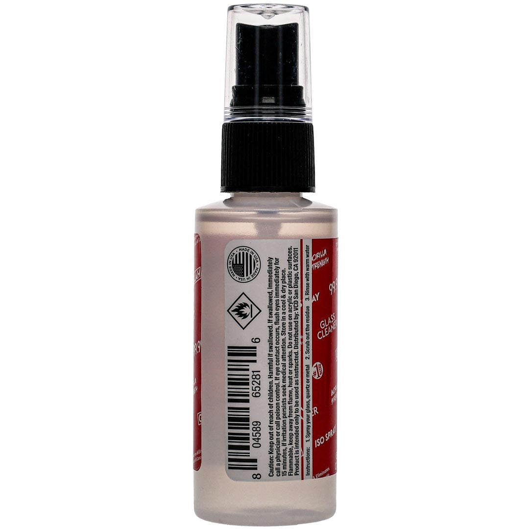 GRiLAH Glass Cleaner 99% ISO Spray – 2 oz