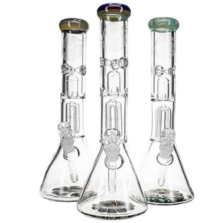 HVY Glass 9mm 4-Arm Beaker Bongs