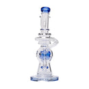 Human Grade Glass 7" Swiss Perc Dab Rig Back View