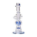 Human Grade Glass 7" Swiss Perc Dab Rig Front View