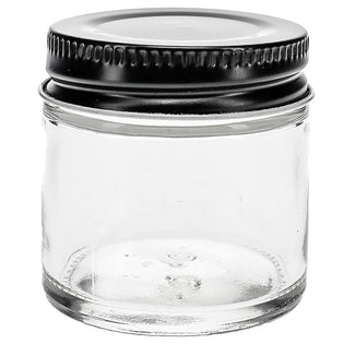 1 oz. Straight-Sided Glass Jar with Metal Lid