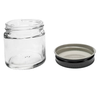 1 oz. Straight-Sided Glass Jar with Metal Lid