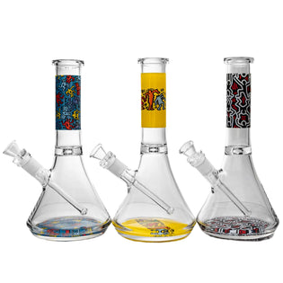 K. Haring Glass Mini Glass Water Pipe