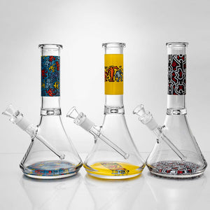 K. Haring Glass Mini Glass Water Pipe