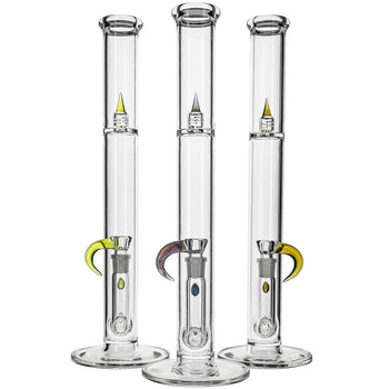 Gridded Stemline Bongs by Kenta Kito Glass