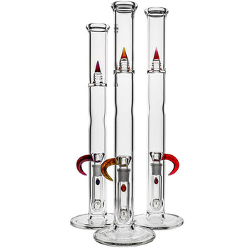 Slim Section Twinline Perc Bongs by Kenta Kito Glass image