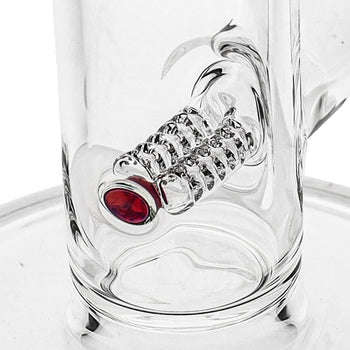 Slim Section Twinline Perc Bongs by Kenta Kito Glass image