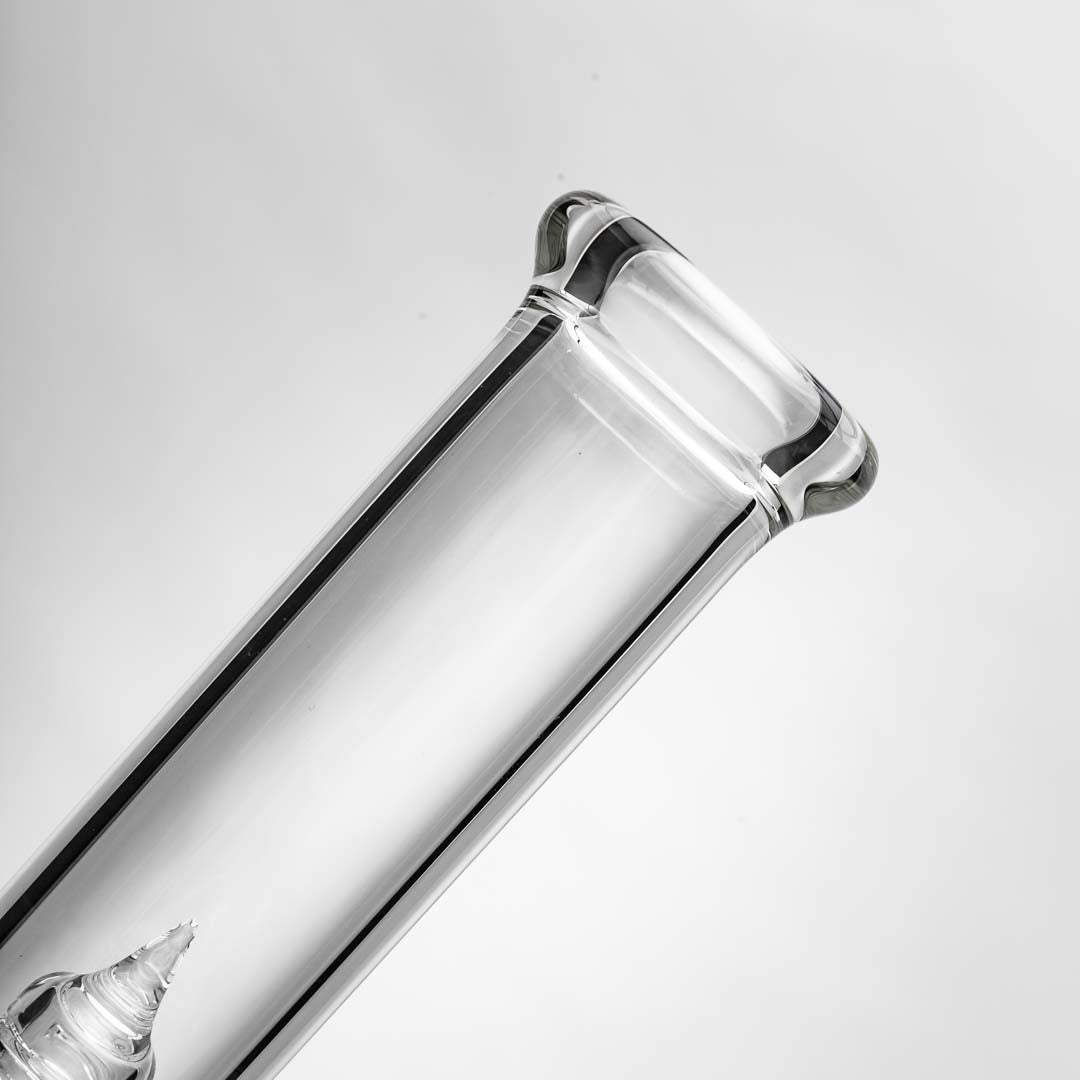 Kenta Kito Glass Clear Gridded Stemline Bongs