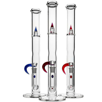Slim Section Stemline Bongs by Kenta Kito Glass