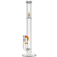 Kenta Kito Glass Triple Inline Bongs in Transparent Orange