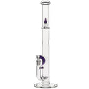 Kenta Kito Slim Section Triple Inline Bongs in Purple Lollipop