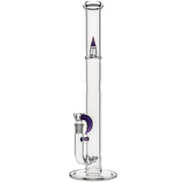 Kenta Kito Slim Section Triple Inline Bongs in Purple Lollipop