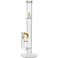 Kenta Kito Slim Section Triple Inline Bongs in Transparent Yellow