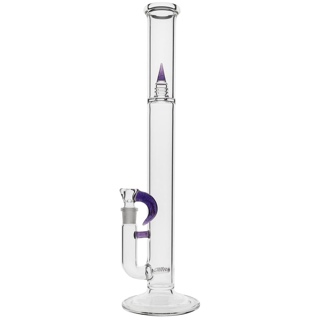 Kenta Kito Glass Twinline Perc Bongs in Purple Lollipop