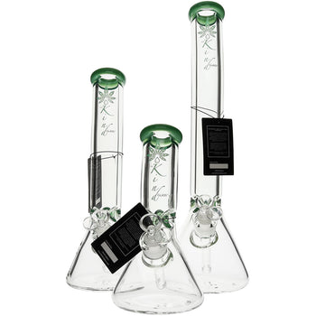 The Kind Glass 9mm Bent Neck Beaker Bongs