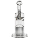 Leisure Glass 16-Arm Bubbler Bong with White Logo