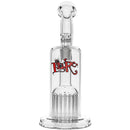 Leisure Glass 16-Arm Bubbler Bong with OG Red and Black logo