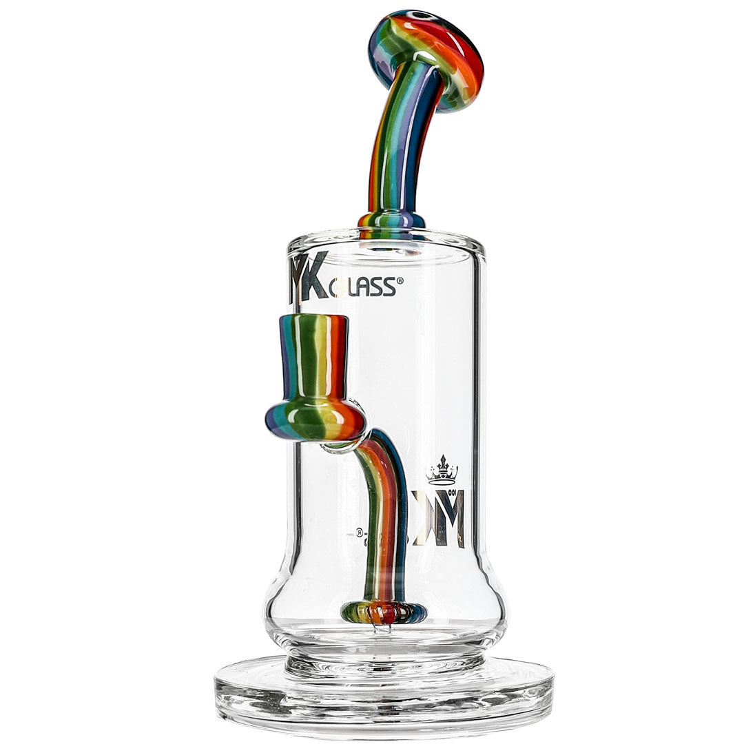 Rainbow Cactus Dab Rig Set by MK100 Glass