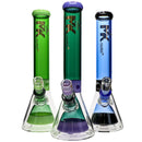 Double Pyramid Beaker Bongs by MK100 Glass