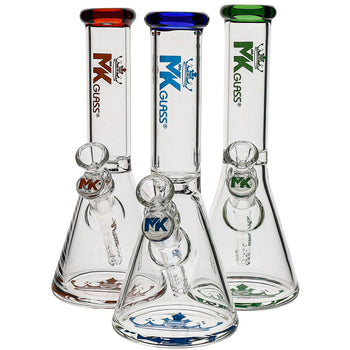 MK100 Glass 10-inch 7mm Mini Beaker Bong