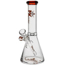 MK100 Glass 10-inch 7mm Mini Beaker Bong in Amber