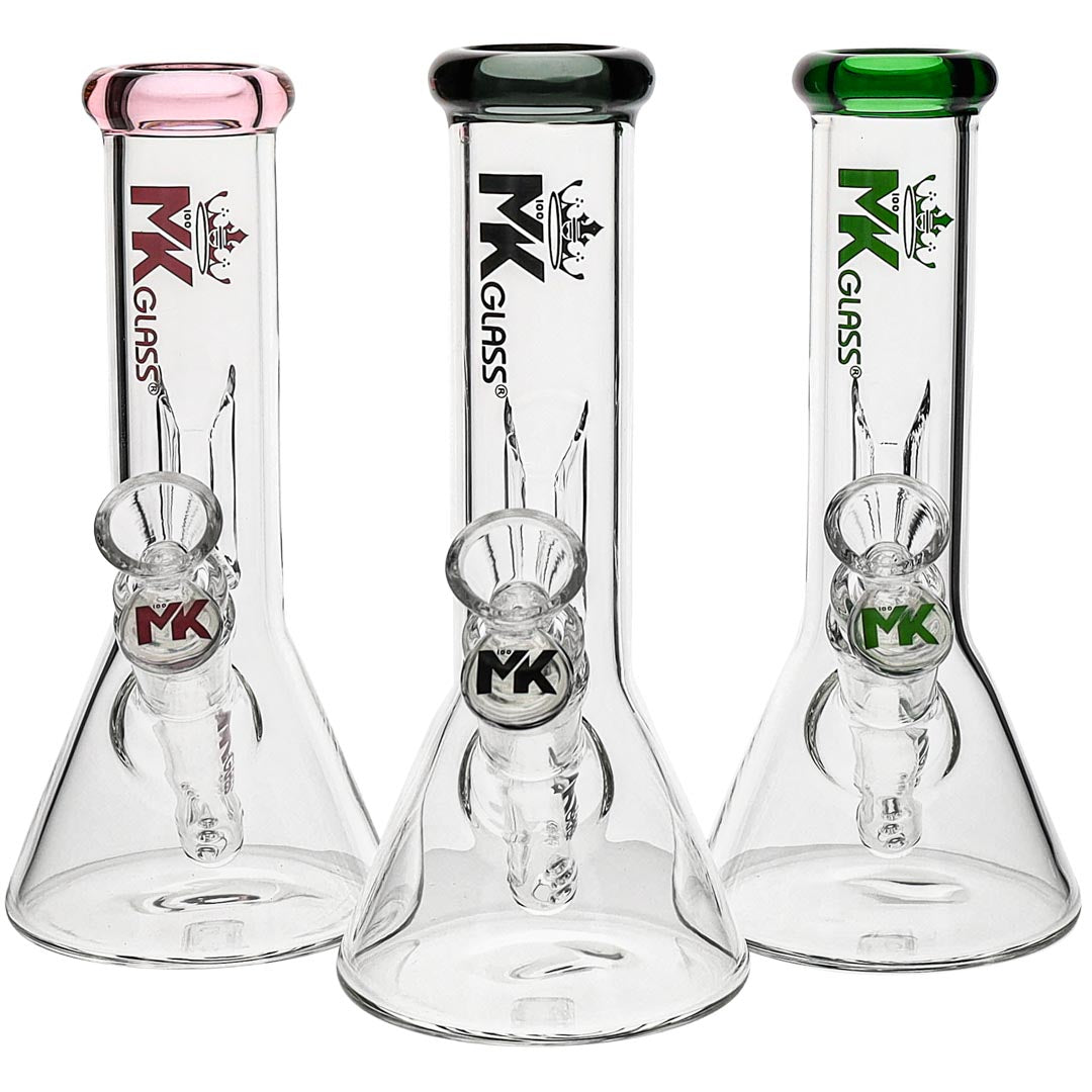 MK100 Glass 8-inch Mini Beaker Bong
