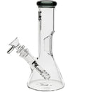 MK100 Glass 8-inch Mini Beaker Bong Side View