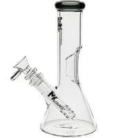MK100 Glass 8-inch Mini Beaker Bong Side View