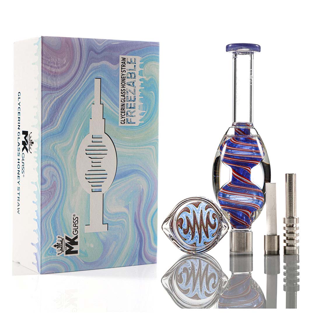 Glycerin Freezable Nectar Collector by MK100 Glass