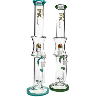 MK100 Glass Double Perc Straightshooter Bong