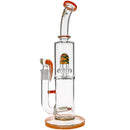 Dual Perc Wigwag Wave Bongs from MK100 Glass