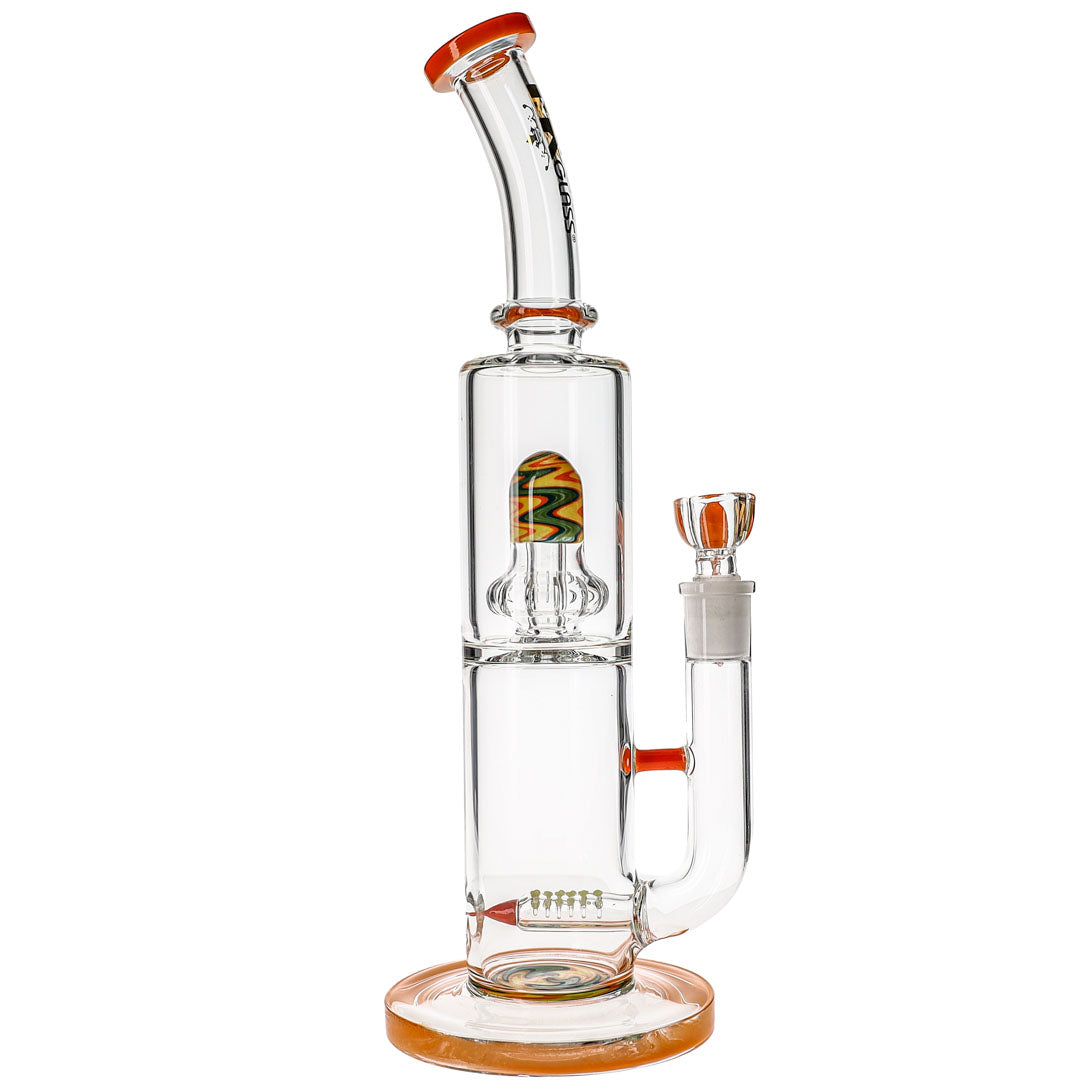 Dual Perc Wigwag Wave Bongs from MK100 Glass