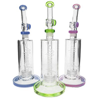 Large Matrix Perc Bubbler Bongs from Monark Glass 