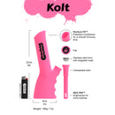 PieceMaker Gear Kolt Silicone Mini Bongs Dimensions