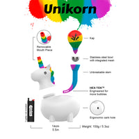 Piecemaker Gear Unikorn Silicone Bong Dimensions