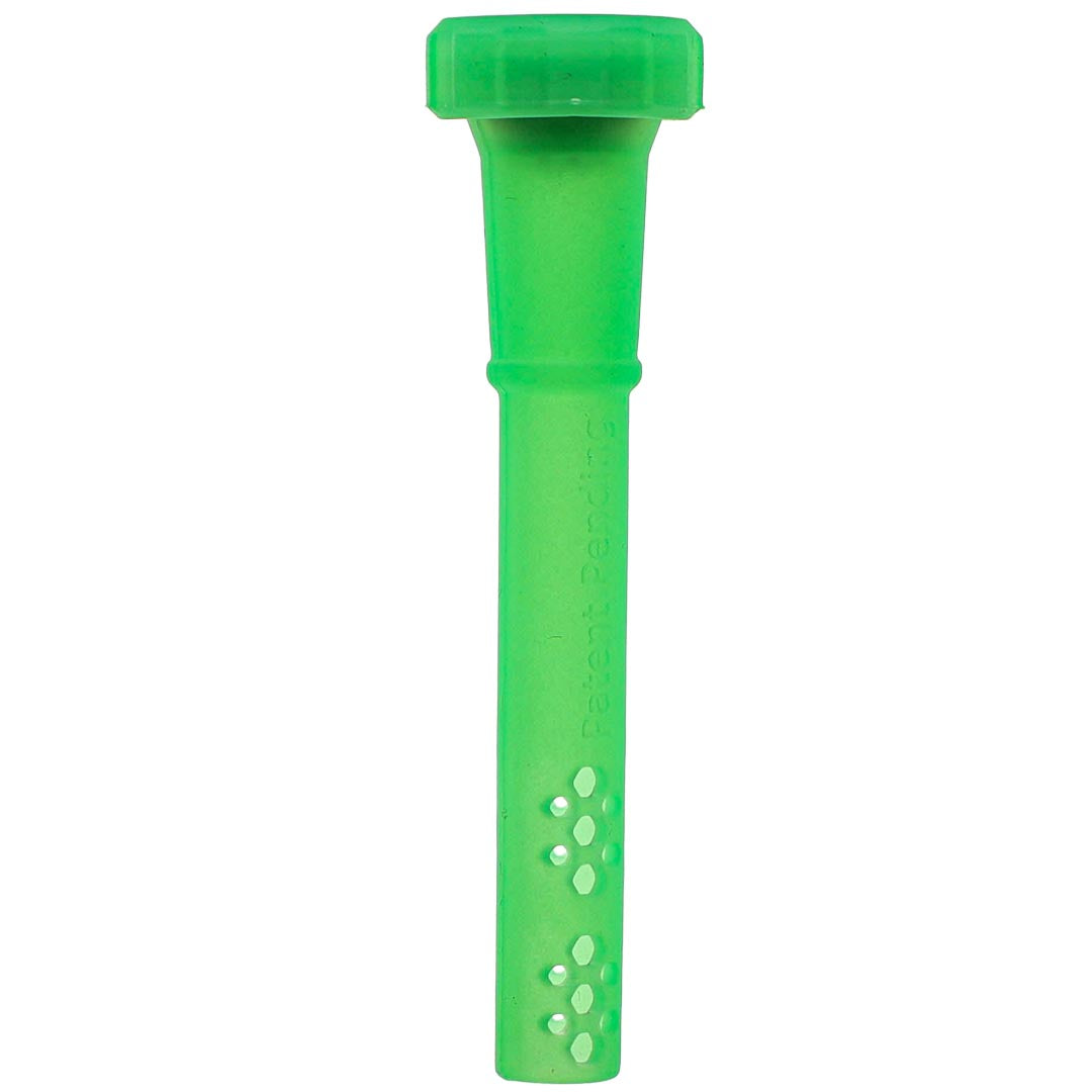 Piecemaker Silicone 28-Hole Bong Downstems in Green Glow Color