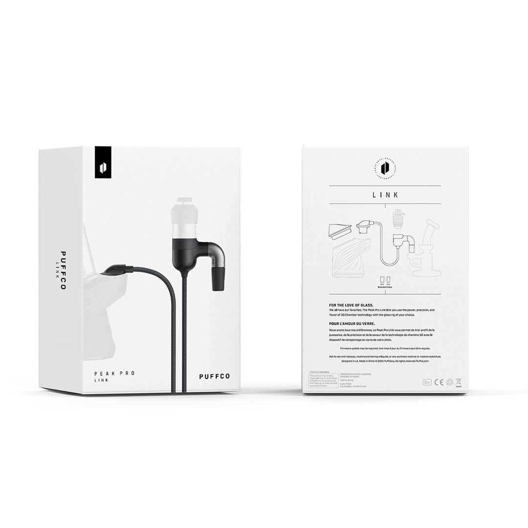 Puffco Peak Pro Link box front and back