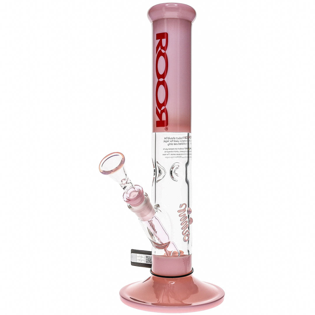 ROOR® Glass 14" Pink Straight Bong