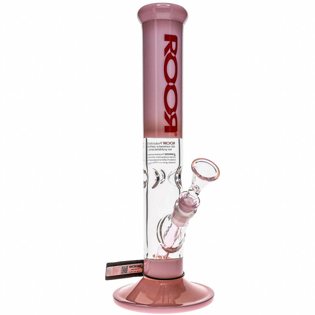 ROOR® Glass 14" Pink Straight Bong