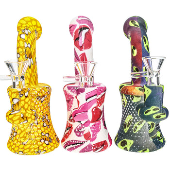 All-Over Graphic Silicone Bongs