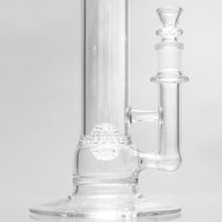 Straight Tube Lace-Sphere Bongs by Seed of Life Glassworks