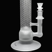 Sacred-G Straight Tube Lace-Sphere Bongs by Seed Of Life Glassworks
