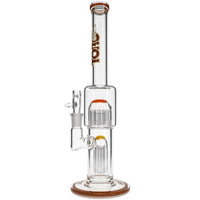 Mini 7 to 13-Arm Bong with Color Caps by Toro Glass