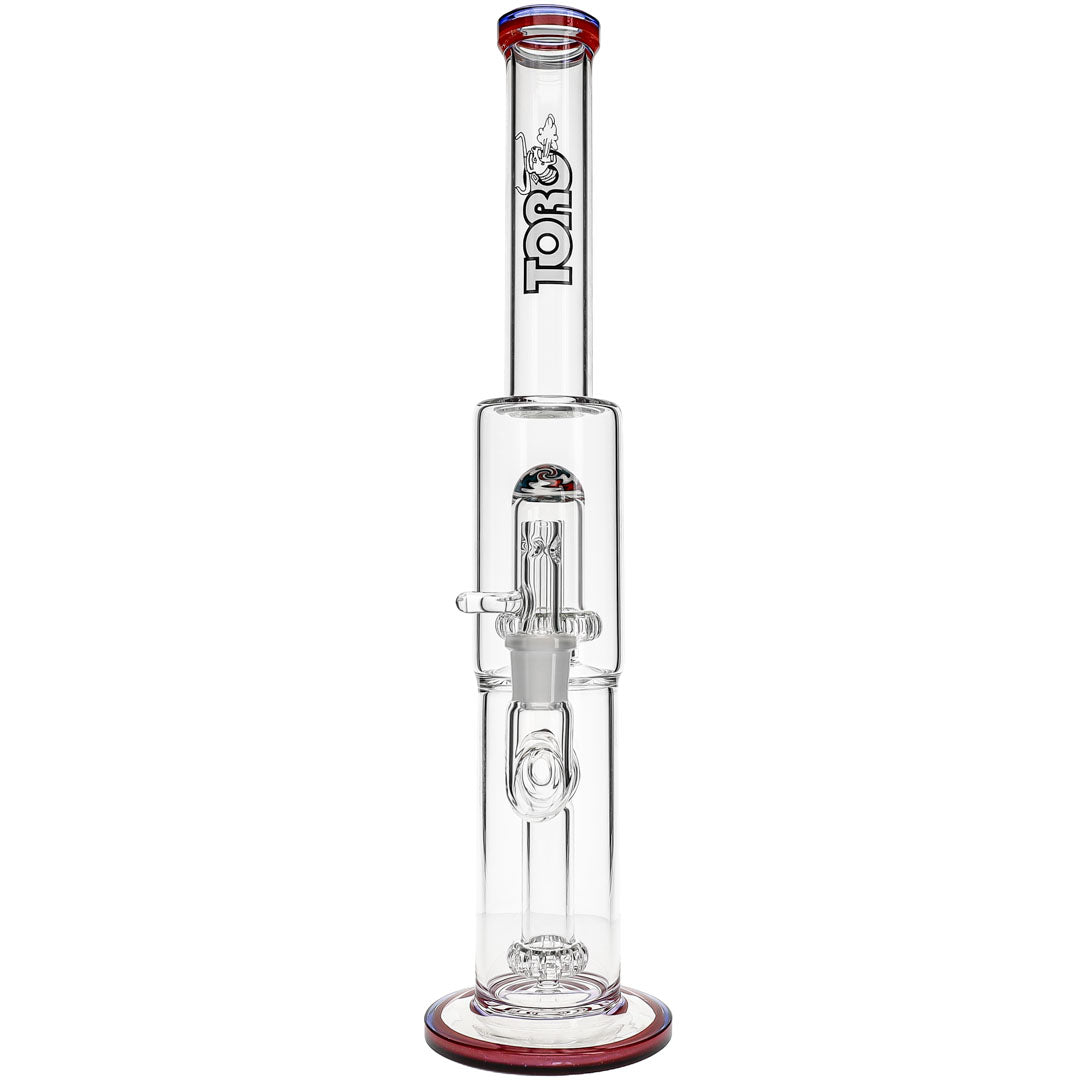 Full Size Circ to Circ Perc Bong by Toro Glass